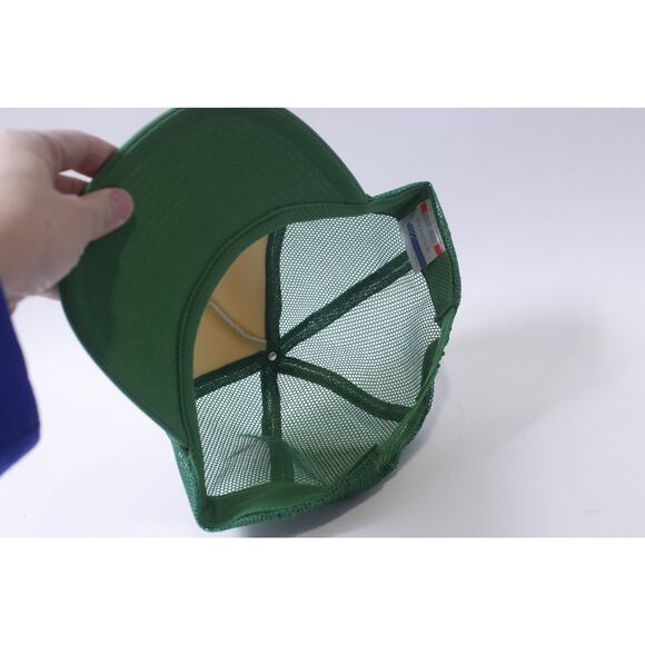 80s Rally, Trucker Cap, White Green, San Sun, One Size Fits All, ~ 250303-WH 42 - Picture 2 of 3